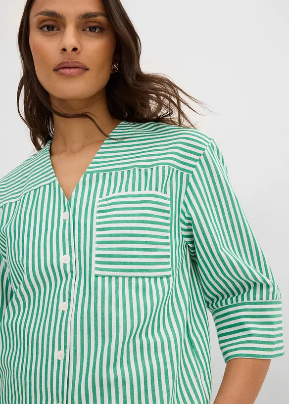 Blouse ray&eacute;e 100% coton, bonprix