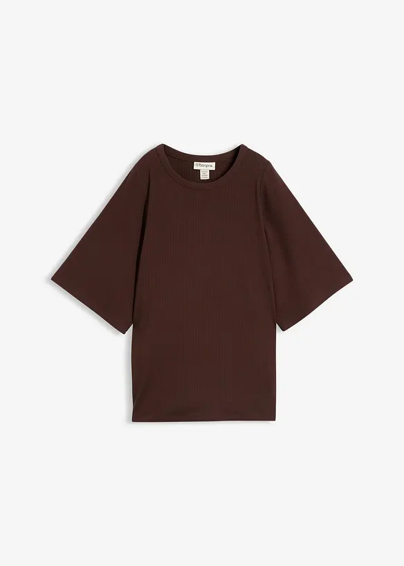 Rippshirt aus Viskose-Mix, bonprix