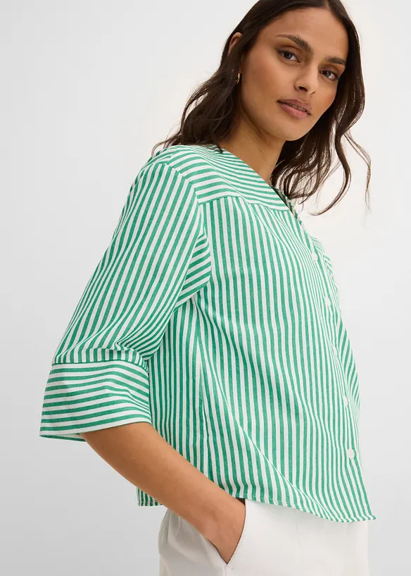Blouse ray&eacute;e 100% coton, bonprix