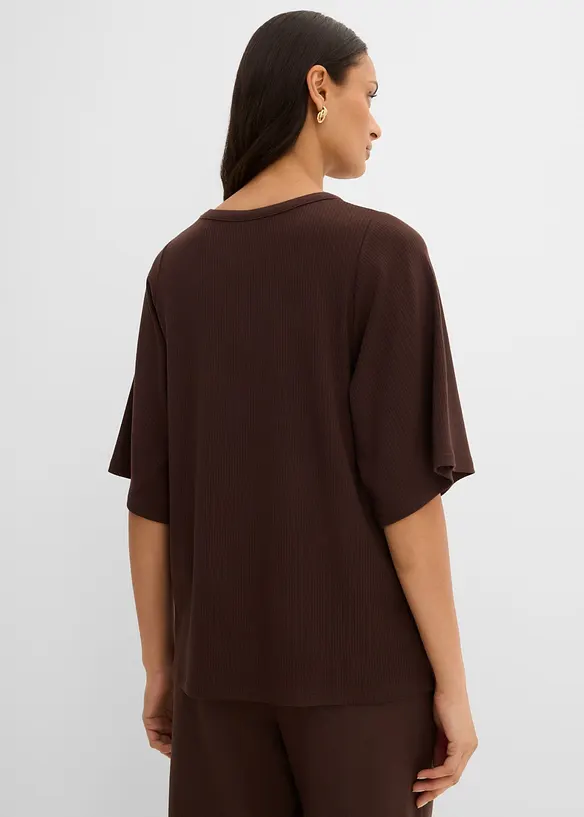 Rippshirt aus Viskose-Mix, bonprix