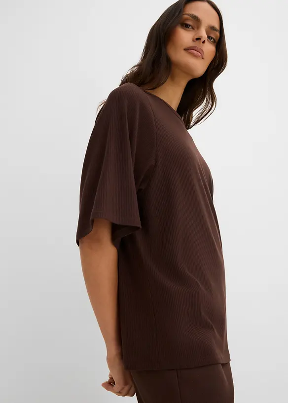 Rippshirt aus Viskose-Mix, bonprix