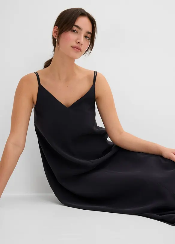 Robe midi &agrave; bretelles r&eacute;glables, bonprix