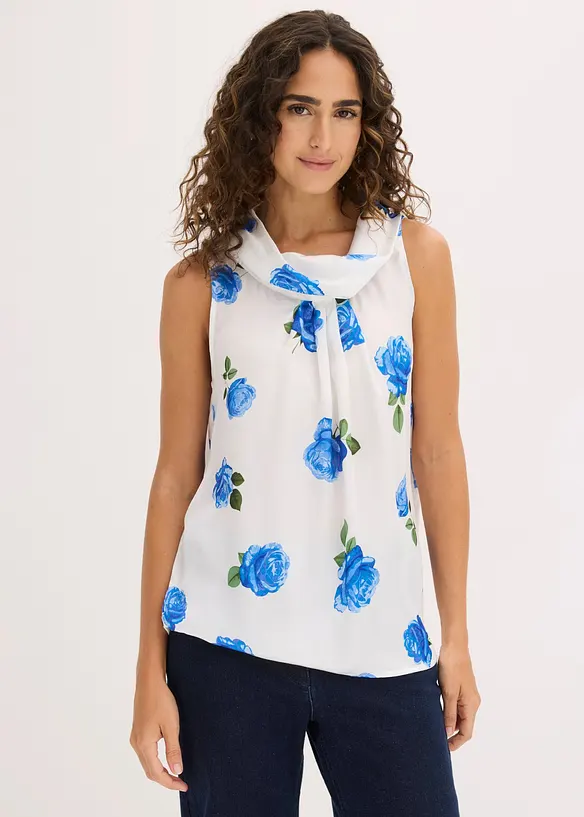 Blusentop aus flie&szlig;endem Satin, bonprix