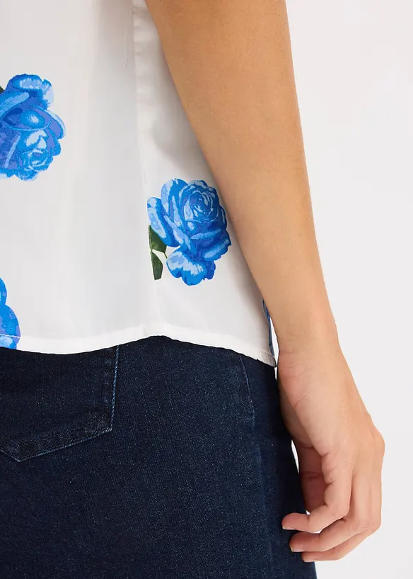 Blusentop aus flie&szlig;endem Satin, bonprix