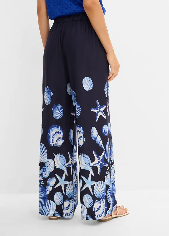 Pantalon palazzo en viscose fluide, bonprix