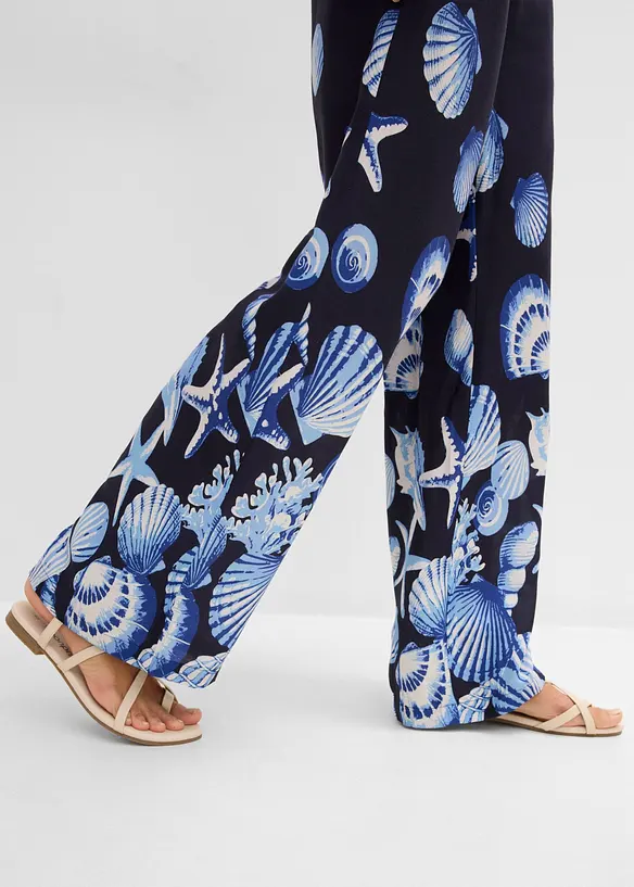 Pantalon palazzo en viscose fluide, bonprix