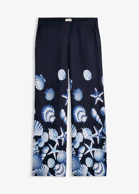 Pantalon palazzo en viscose fluide, bonprix