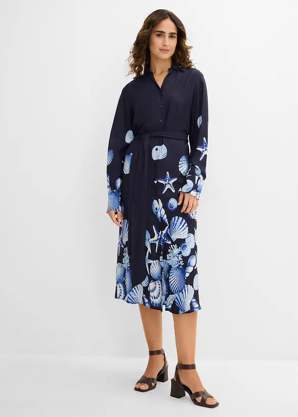 Robe chemise en viscose fluide, bonprix