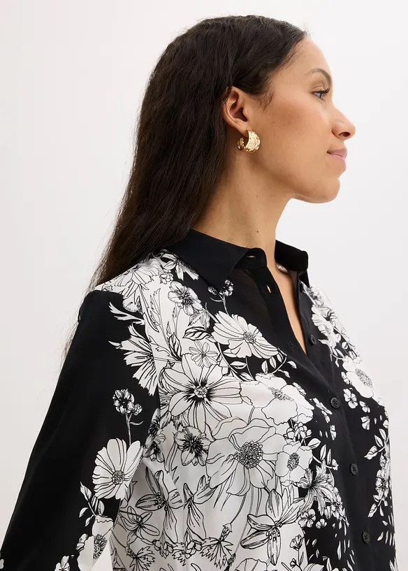 Bluse aus flie&szlig;ender Viskose, bonprix