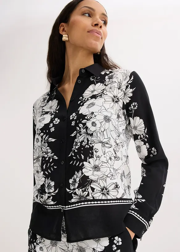 Bluse aus flie&szlig;ender Viskose, bonprix