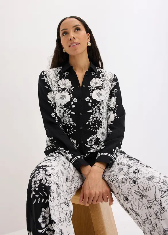Bluse aus flie&szlig;ender Viskose, bonprix