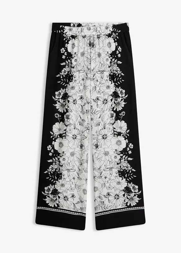 Pantalon palazzo en viscose fluide, bonprix