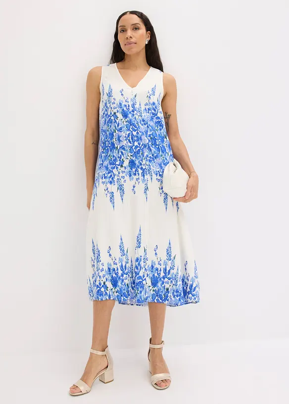 Midikleid aus feinem Viskose-Mix, bonprix