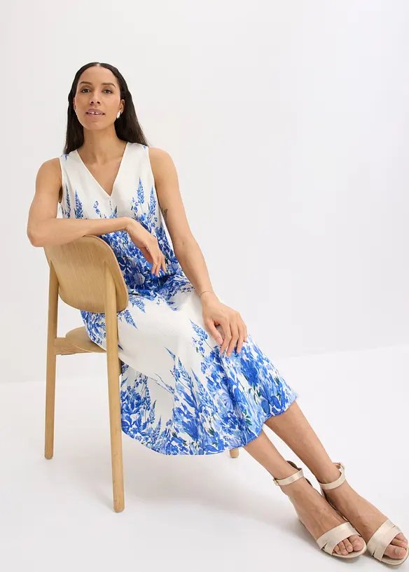 Midikleid aus feinem Viskose-Mix, bonprix