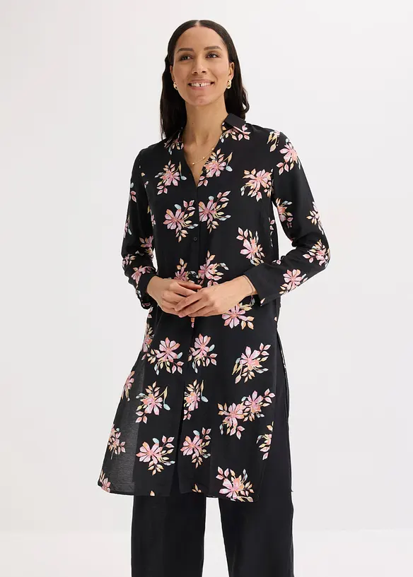 Blouse longue en viscose fluide, bonprix