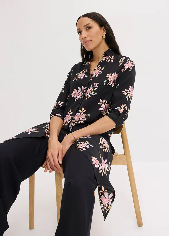 Blouse longue en viscose fluide, bonprix