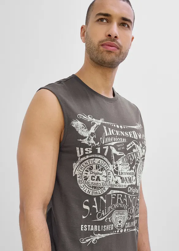 Lot de 2 d&eacute;bardeurs marcel 100% coton, bonprix