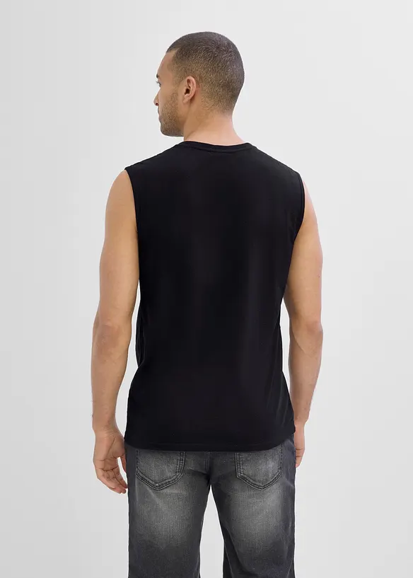 Lot de 2 d&eacute;bardeurs marcel 100% coton, bonprix