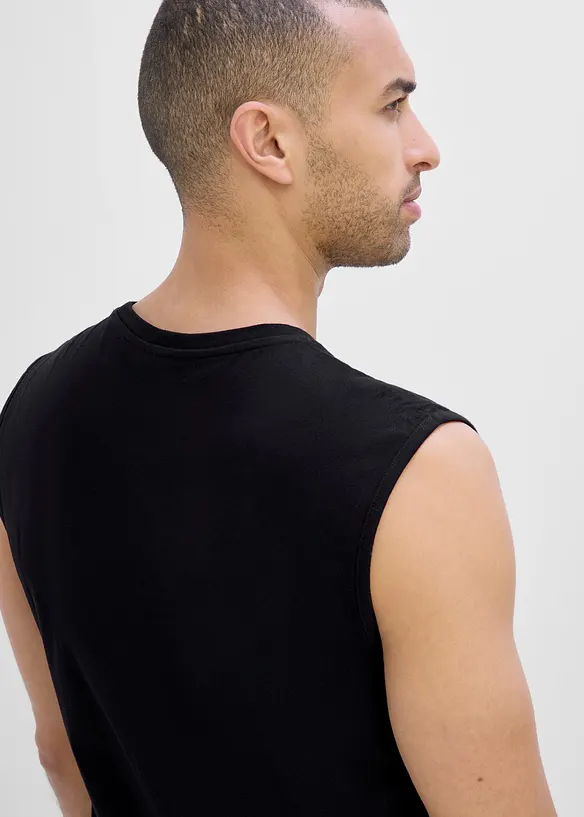Lot de 2 d&eacute;bardeurs marcel 100% coton, bonprix