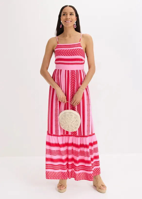 Robe &agrave; bretelles en viscose fluide, bonprix