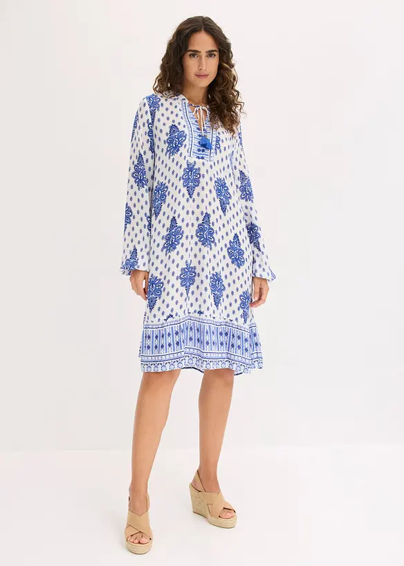 Tunika-Kleid aus  strukturierter Viskose, bonprix