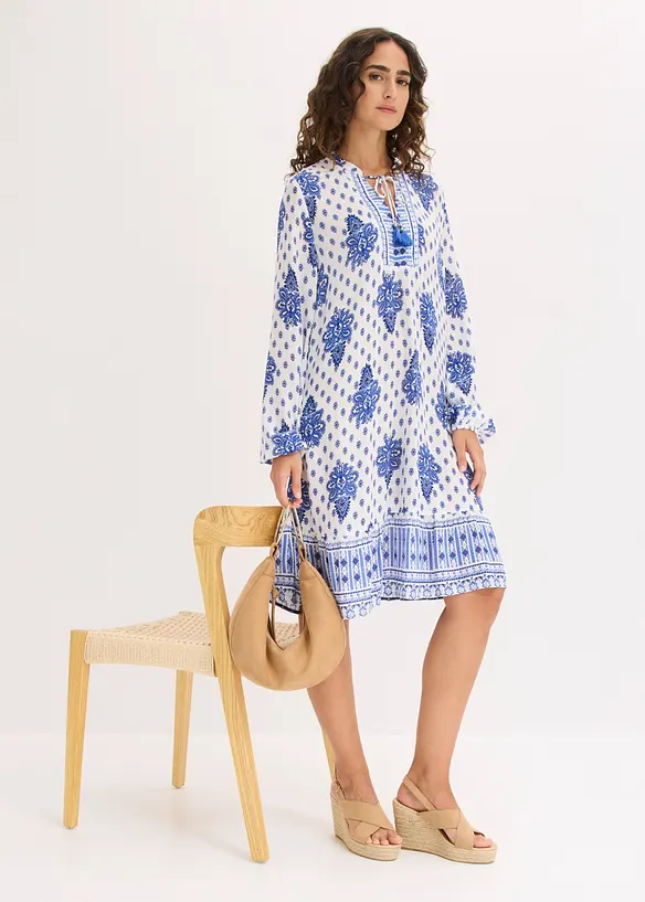 Tunika-Kleid aus  strukturierter Viskose, bonprix