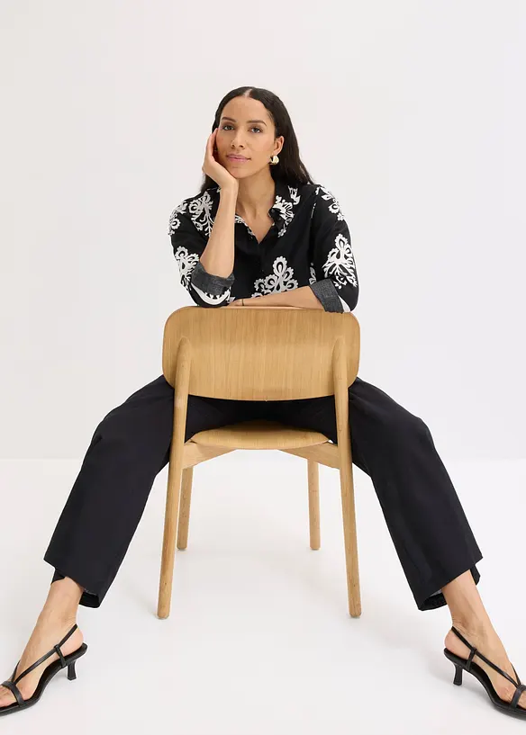 Bluse aus flie&szlig;ender Viskose, bonprix