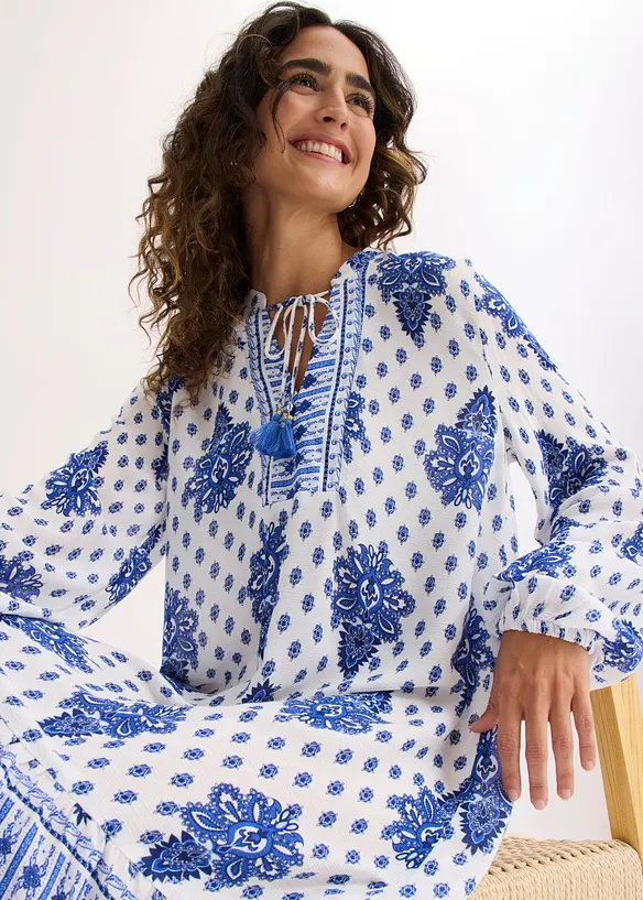 Tunika-Kleid aus  strukturierter Viskose, bonprix