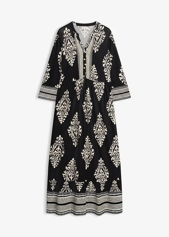 Robe tunique douce en viscose extensible, bonprix