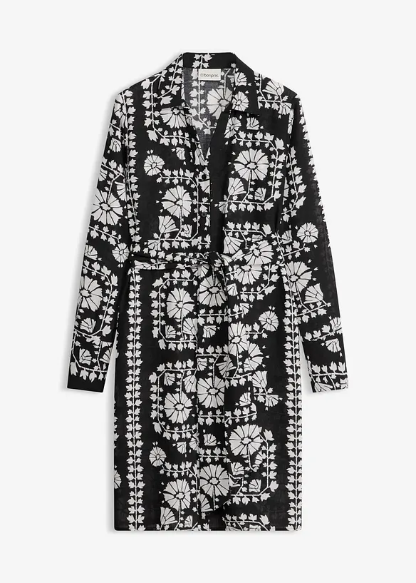 Robe chemise imprim&eacute;e, bonprix