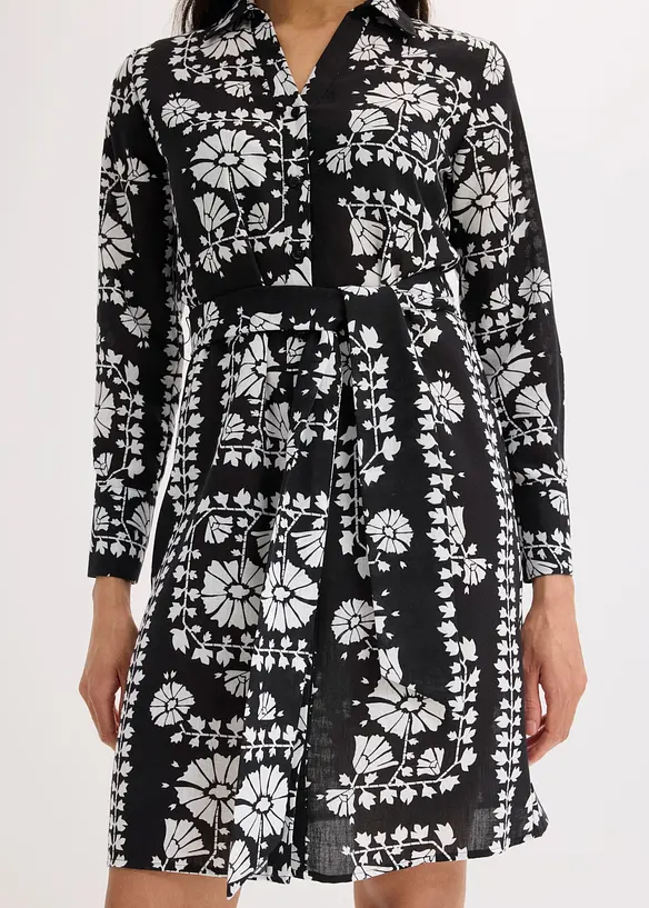 Robe chemise imprim&eacute;e, bonprix