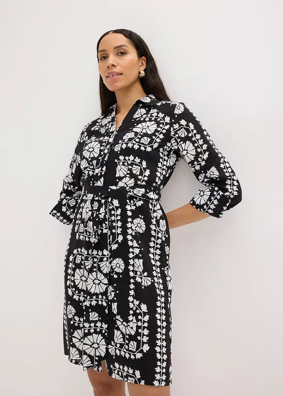 Robe chemise imprim&eacute;e, bonprix