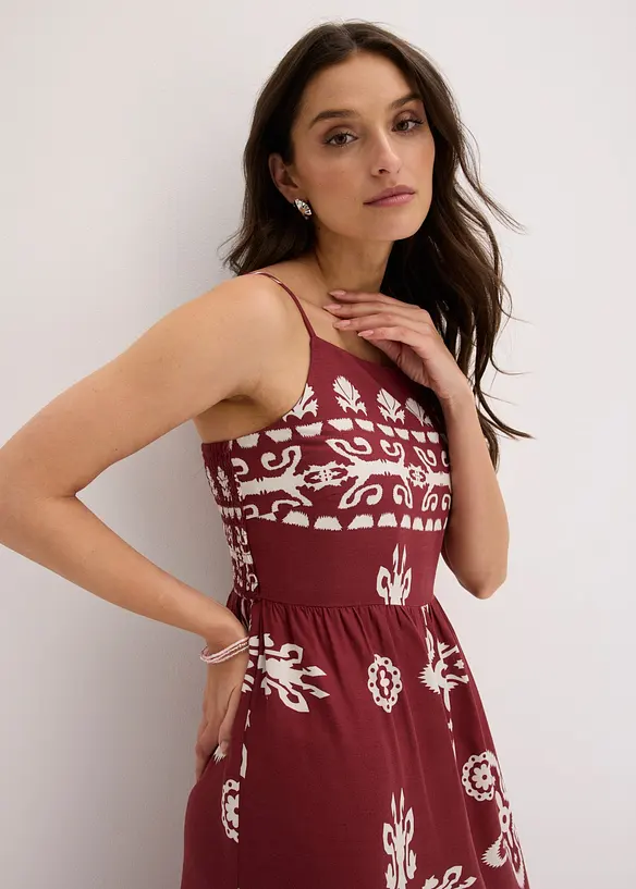 Robe &agrave; bretelles en viscose fluide, bonprix