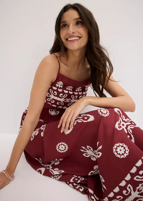 Robe &agrave; bretelles en viscose fluide, bonprix