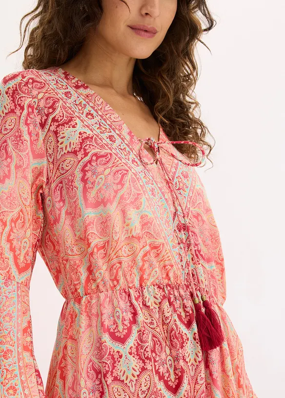 Maxikleid aus flie&szlig;ender Viskose, bonprix