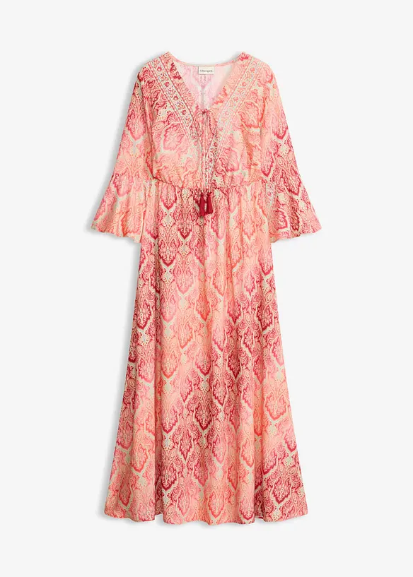 Maxikleid aus flie&szlig;ender Viskose, bonprix