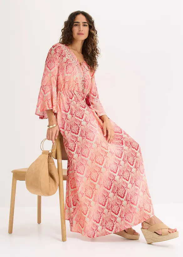 Maxikleid aus flie&szlig;ender Viskose, bonprix