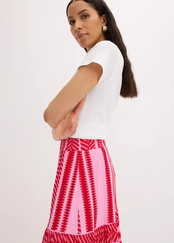 Jupe longue et fluide en viscose, bonprix
