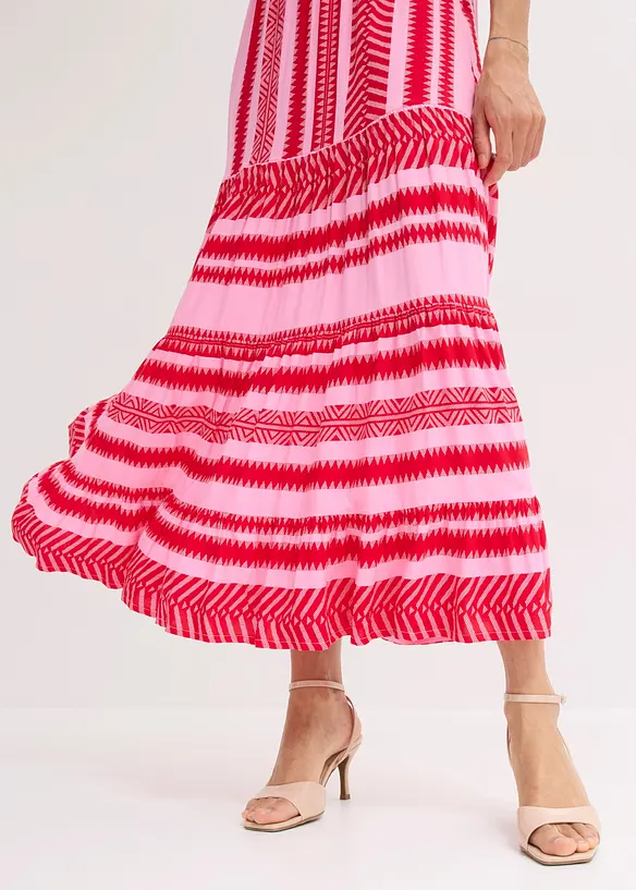 Jupe longue et fluide en viscose, bonprix