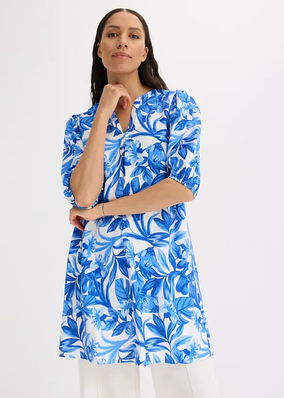 Robe-tunique l&eacute;g&egrave;re en viscose m&eacute;lang&eacute;e, bonprix