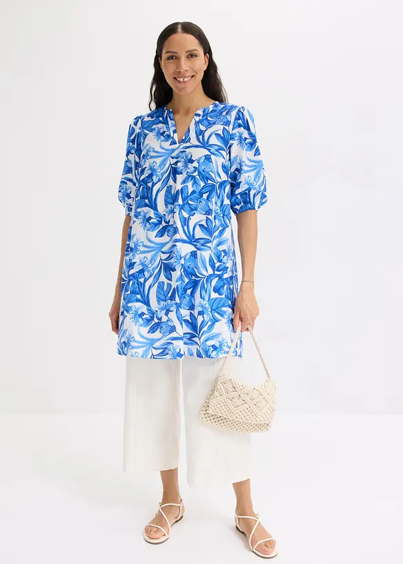 Robe-tunique l&eacute;g&egrave;re en viscose m&eacute;lang&eacute;e, bonprix