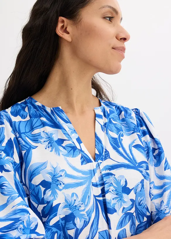 Robe-tunique l&eacute;g&egrave;re en viscose m&eacute;lang&eacute;e, bonprix
