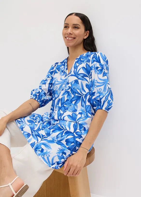 Robe-tunique l&eacute;g&egrave;re en viscose m&eacute;lang&eacute;e, bonprix