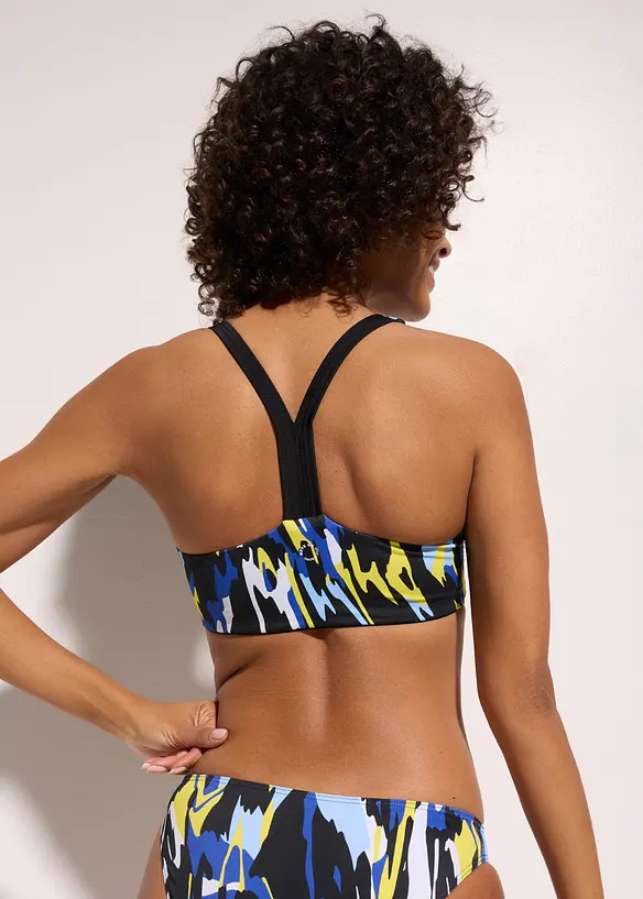 Sport-Bustier-Bikinioberteil aus schnelltrocknendem Material, bonprix