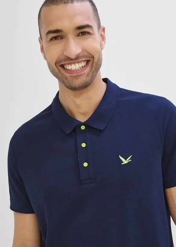 Piqu&eacute;-Poloshirt aus reiner Bio-Baumwolle, bonprix