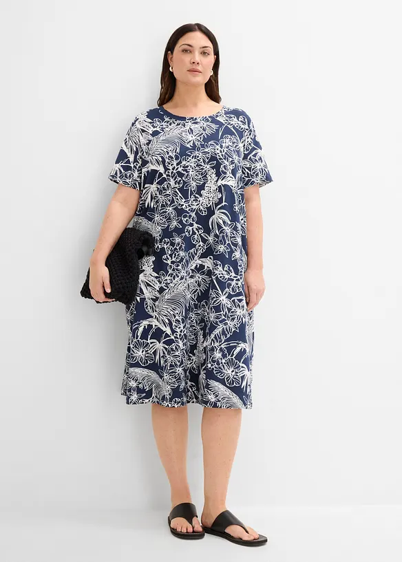 Shirtkleid mit Eingriffstaschen, bonprix