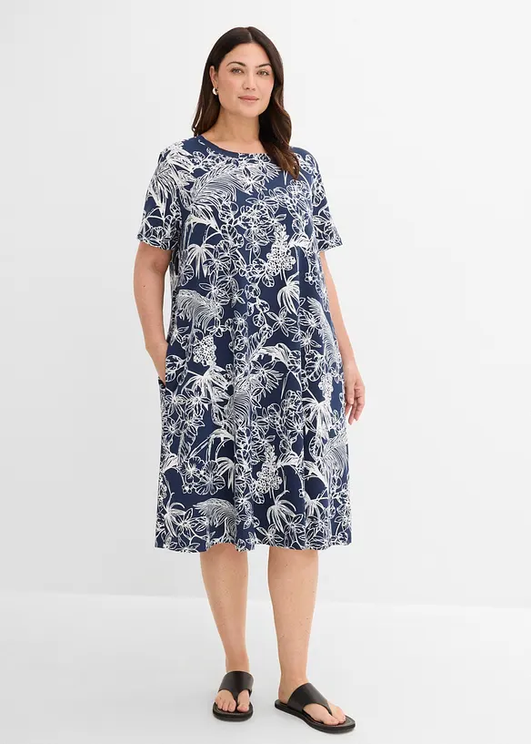 Shirtkleid mit Eingriffstaschen, bonprix