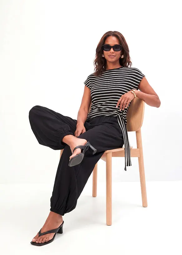 Pantalon ballon en viscose fluide, bonprix