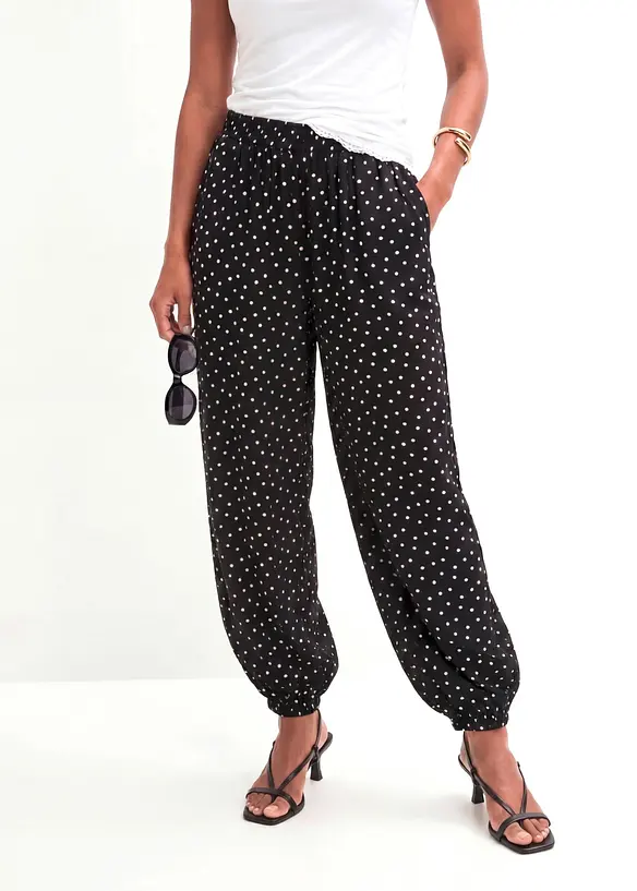 Pantalon ballon en viscose fluide, bonprix