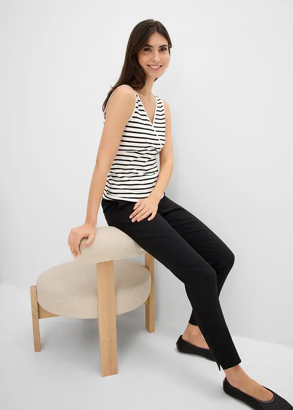 Lot de 2 tops de grossesse et d&rsquo;allaitement, bonprix